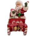 thumbnail image 1 of Kurt Adler 8.5-Inch Fabriché Musical Santa in Candy Car, 1 of 2