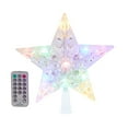 thumbnail image 1 of Kurt Adler 8.65-Inch 11-Light Dual Color LED With Color Effect Remote Control Star Tree Topper, 1 of 10