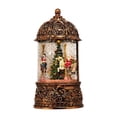 thumbnail image 1 of Kurt Adler 8.66-Inch Battery Operated Lighted LED Santa and Carousel Water Lantern, 1 of 8