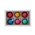 thumbnail image 1 of Kurt Adler 80MM Mercury Glass Multicolor Ball Ornament, 6-Piece Box, 1 of 5