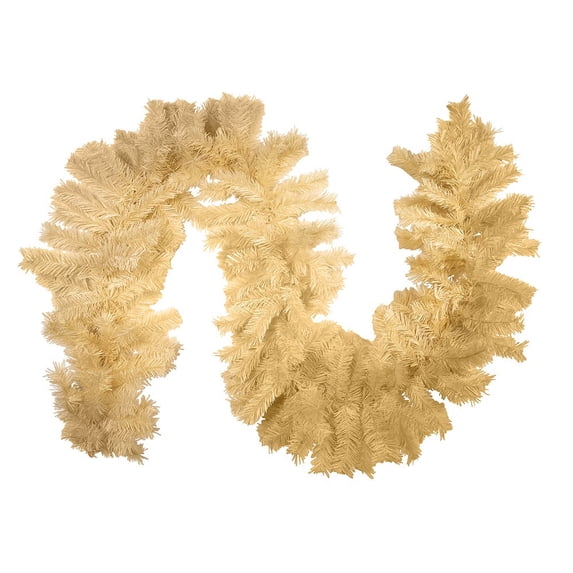Kurt Adler 9-Foot Unlit Cream Garland