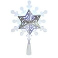 thumbnail image 1 of Kurt Adler 9-Inch Blue and White LED Rotating Snowflake Treetop, 1 of 2