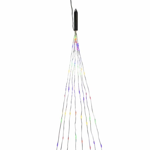Kurt Adler AD1030M 9.8 ft. 240-Light LED Cascade Light Set, Multi Color