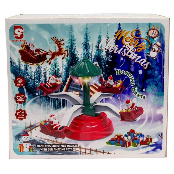 Kurt Adler Battery Operated Musical Christmas Deco with Santa Table Piece