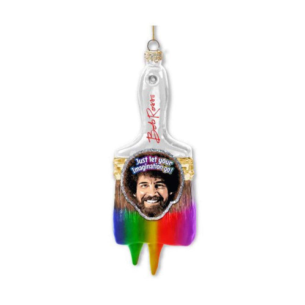 Kurt Adler Bob Ross Paint Brush Ornament