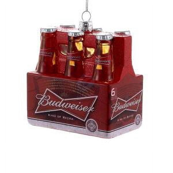 Kurt S. Adler Budweiser Red Truck With Garland Christmas Ornament - Festive Holiday Decor