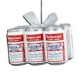 thumbnail image 1 of 1.75" Budweiser Vintage 6-Pack Cans with Glittered Silver Bow Decorative Christmas Ornament, 1 of 2
