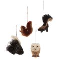 thumbnail image 1 of Kurt Adler Buri Woodland Animal Christmas Ornaments 4 Assorted, 1 of 1