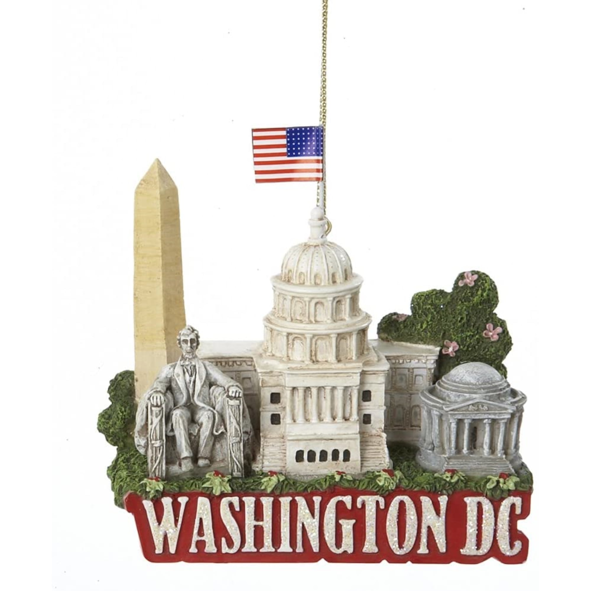 Kurt Adler City Travel Washington DC Ornament - Thumbnail 2