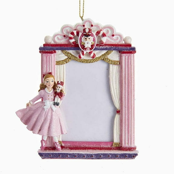 Kurt Adler Clara Nutcracker Suite Picture Frame Ornament Holiday Christmas Keepsake
