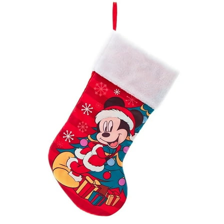 Kurt Adler Disney Mickey Mouse with Christmas Tree Stocking 19 Inch DN7211