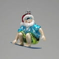 thumbnail image 1 of Kurt Adler Glass Surfing Beach Santa Ornament, 1 of 2