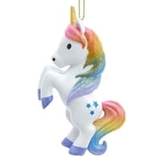 Kurt Adler H7547 Unicorn Blow Mold Ornament, 4-inch High, Plastic
