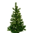 thumbnail image 1 of Kurt Adler Indoor 3-Foot Pre Lit Artificial Pine Half Christmas Tree, 1 of 8