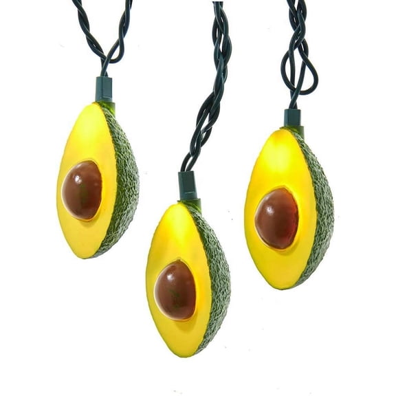 Kurt Adler UL 10-Light Avocado Light Set