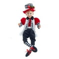 thumbnail image 1 of Kurt Adler KK0111B 15 in. Kringle Klaus Elfie Checkered Outfit Ornament, 1 of 4