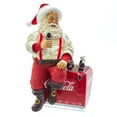 thumbnail image 1 of Kurt Adler Fabriché Coca-Cola Santa On Cooler Christmas Table Piece, 10.5", 1 of 4