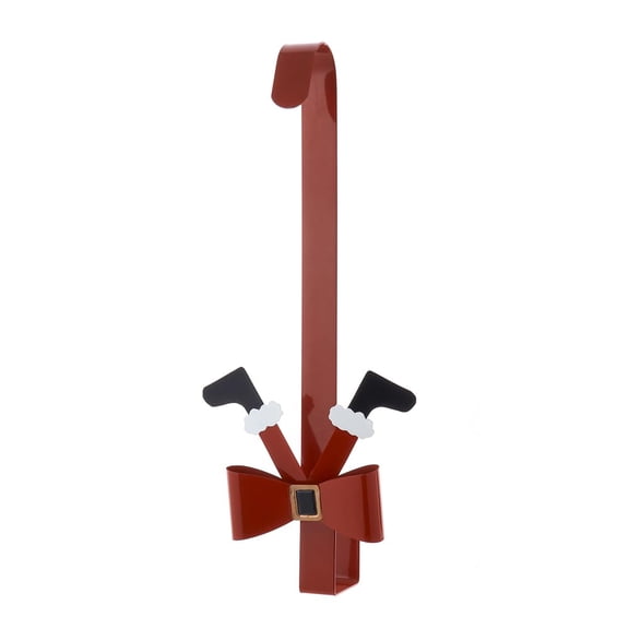 Kurt Adler Metal Bow with Elf Legs Wreath Hanger