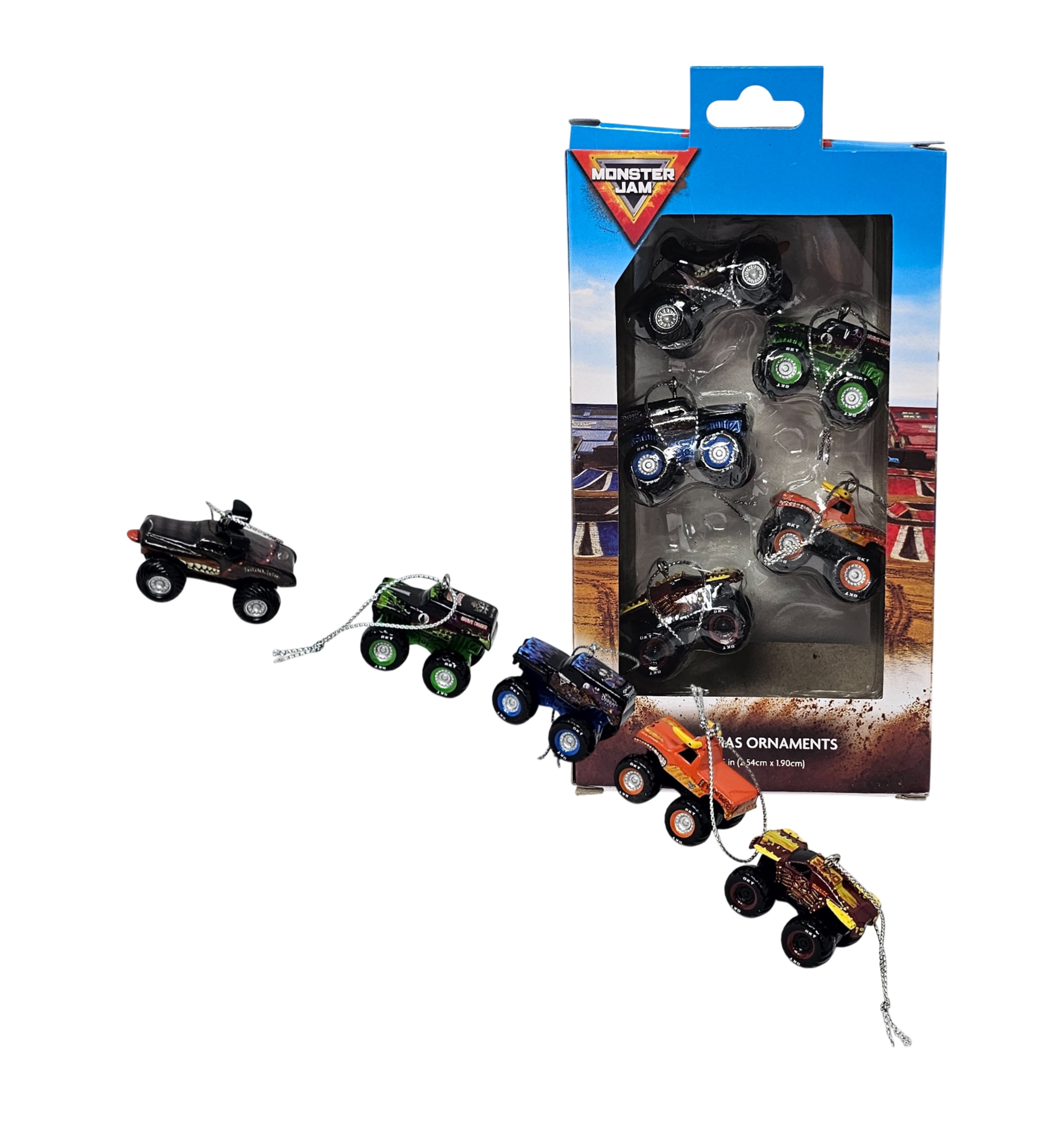 Kurt Adler Monster Jam Trucks 5 Mini Christmas Ornaments - Walmart.com
