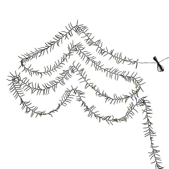 Kurt Adler Multicolor 480-Light Connectable Cluster Garland for Christmas Tree, 16ft