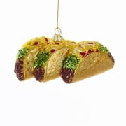 Kurt Adler 5.25" Noble Gems Glass Tacos Ornament