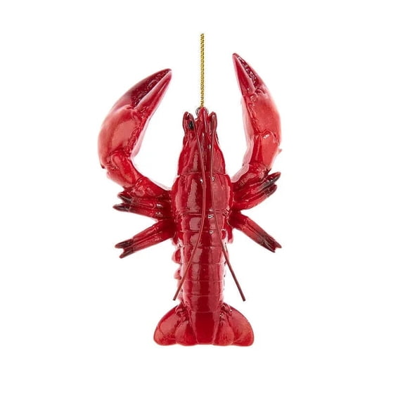 Kurt Adler Nautical Lobster Resin Christmas Ornament Red 4.5 Inch