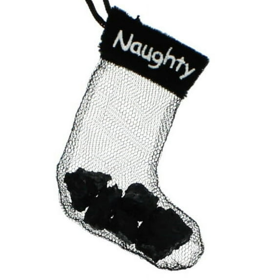 Kurt Adler Net Stocking W/5Pcs Coal