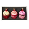 thumbnail image 1 of Kurt Adler Noble Gems™ Cupcake Glass Ornament Set, 3-Piece Box Set, 1 of 4