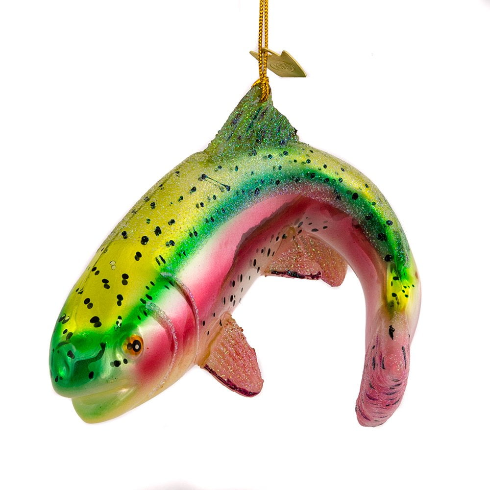 Kurt Adler Noble Gems Rainbow Trout Ornament