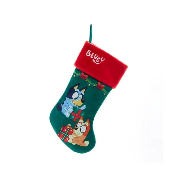 Kurt Adler Officially Licensed Bluey & Bingo Presents Stocking, 19"