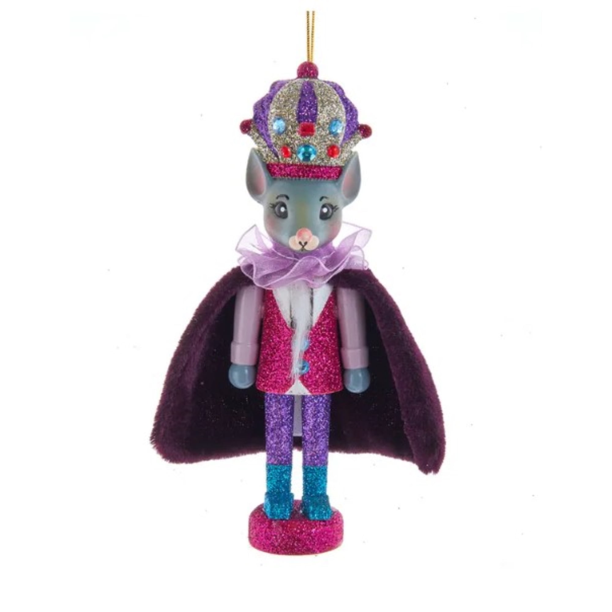 Kurt Adler Hollywood Wooden Nutcracker Collection, Nutcracker Suite Mouse King - Thumbnail 2