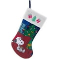 thumbnail image 1 of Kurt Adler Peanuts Snoopy and Woodstock with Christmas Tree Stocking 19 Inch, 1 of 1