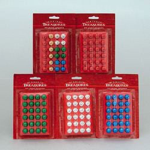 Petite Treasures Mini Glass Ball Ornaments Set, Assorted Colors