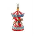 thumbnail image 1 of Kurt Adler Pre-lit Hanging Glass Ornament, Warm White LED's, Carousel, 1 of 6