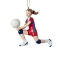 thumbnail image 1 of Kurt Adler Red and Blue Volleyball Girl Christmas Ornament, 1 of 3