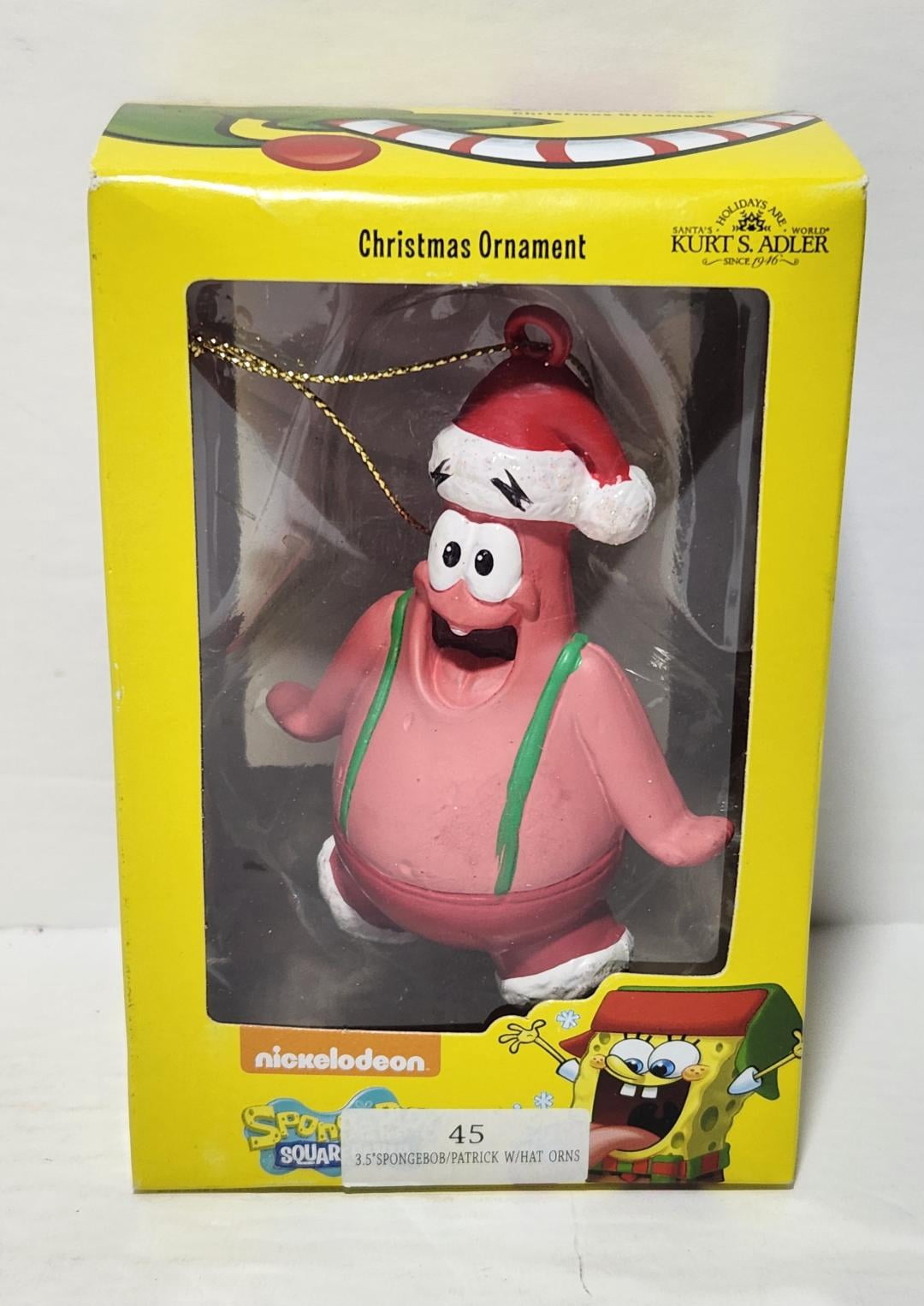 Kurt Adler Spongebob Squarepants Patrick Star Santa Claus Blow