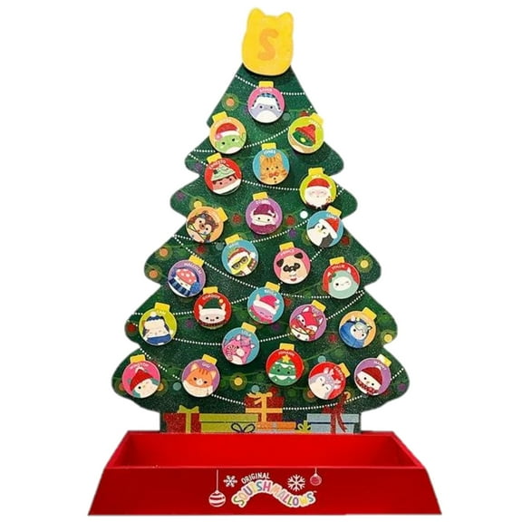 Kurt Adler Squishmallows Character Advent Calendar, Christmas Tree, 16in