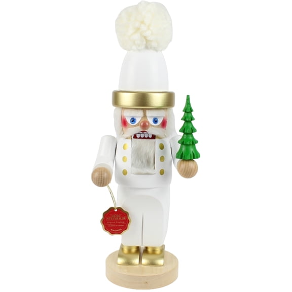 Steinbach Chubby White Santa Nutcracker - Christmas Wooden Decor