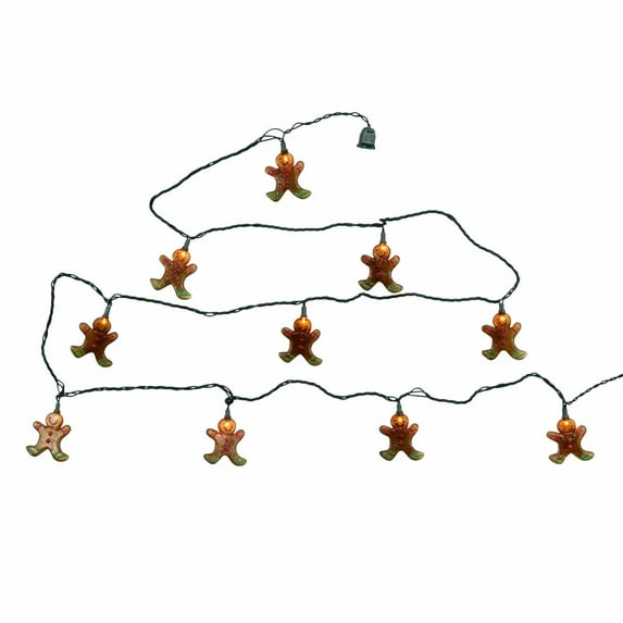 Kurt Adler UL 10-Light Gingerbread Light Set