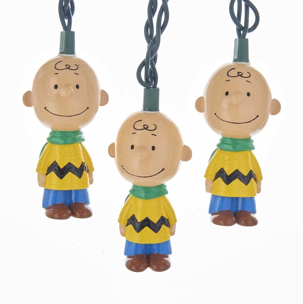 PEANUTS Kurt Adler UL 10 Lights Charlie Brown Light Set