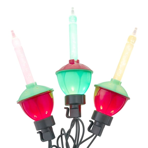 Kurt Adler UL 7L Dual Color Multifunction LED Bubble Light Set