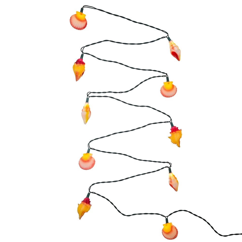 Lith Seashell Kurt Adler 10-Light Seashell Mini Christmas Light Set โ UL Listed ...