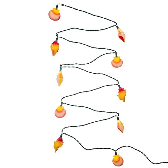 Kurt Adler 10-Light Seashell Mini Christmas Light Set – UL Listed