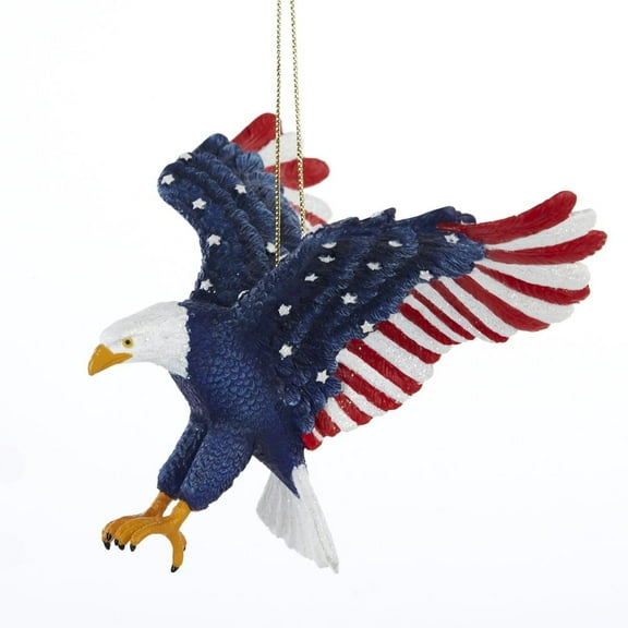 Kurt Adler US Flag Eagle Christmas Ornament