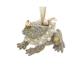 thumbnail image 1 of Kurt Adler Vintage Glamour Platinum Glass Glitter Frog Ornament, 1 of 1