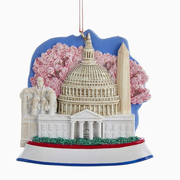 Kurt Adler Washington D.c. Scene Resin Christmas Ornament