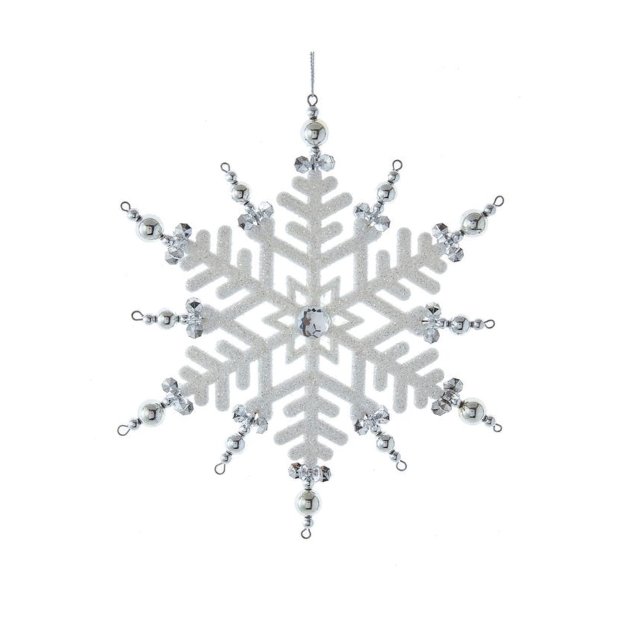 Kurt Adler Set of 6 Snowflake Ornaments