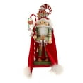 thumbnail image 1 of Kurt Adler delightful 15-Inch Hollywood Nutcrackers Gingerbread Candy Santa Nutcracker, 1 of 6