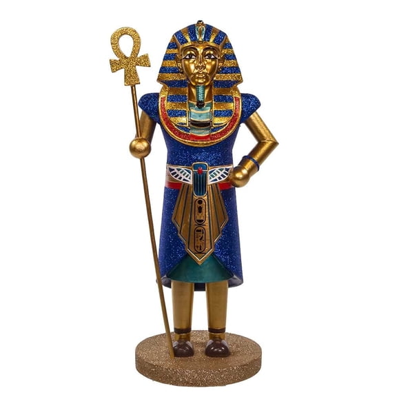 Kurt Adler Nutcracker King Tut Resin Wood Composite 15.75 Inch Decorative Figurine
