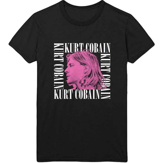 Kurt Cobain Unisex T-Shirt Head Shot Frame (X-Large)